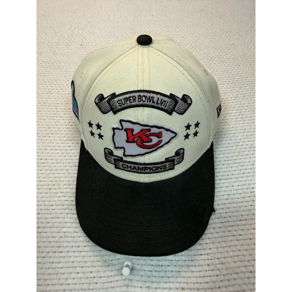 New Era Kansas City Chiefs Super Bowl LVII Champions 9FORTY Snapback Hat Cream